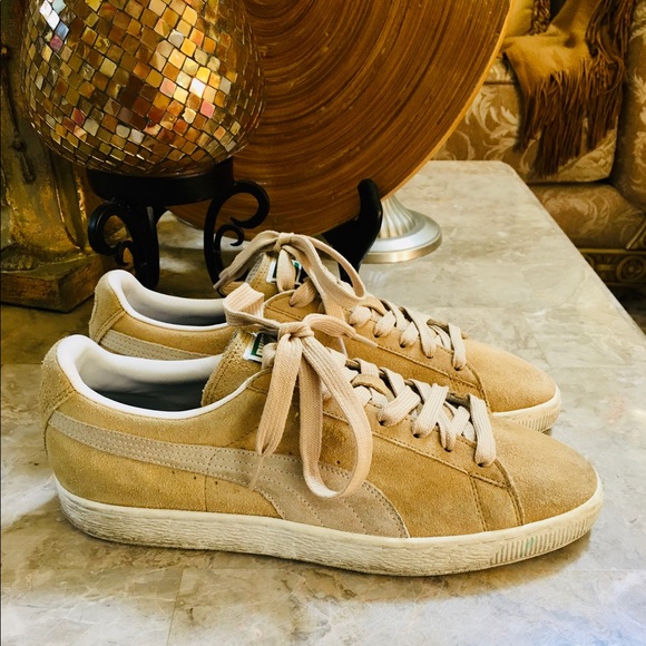 Puma Suede Classic Sneakers Beige Mens 